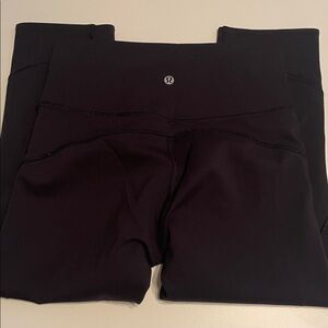Lululemon Black Crop‎ Leggings 19.5”
